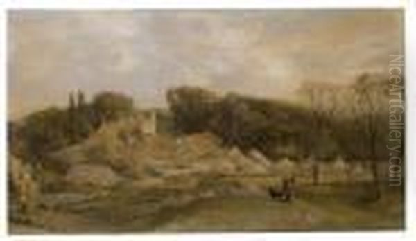 Donnington, Berkshire Oil Painting by Samuel Palmer