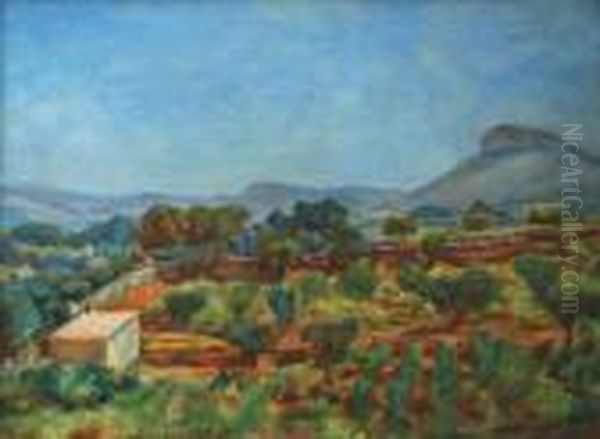 Widok Z Winnicy Couronne Oil Painting by Jozef Pankiewicz