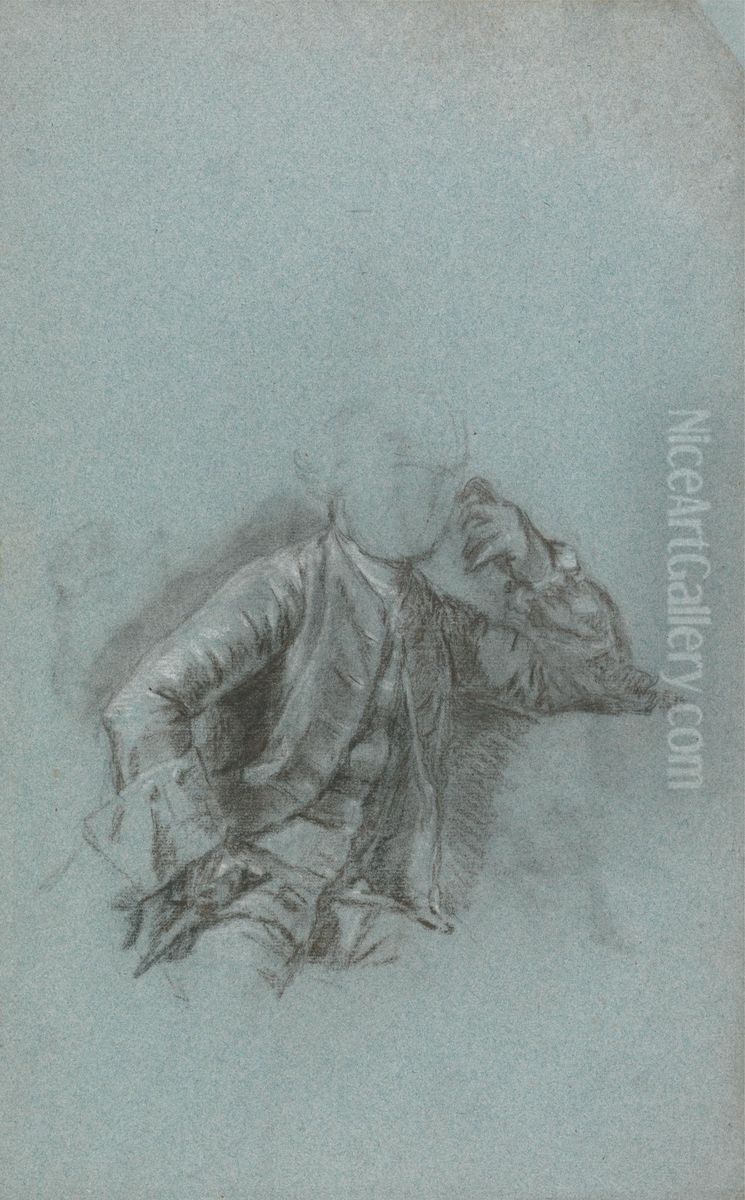 Study for a Portrait of a Seated Gentleman Oil Painting by Allan Ramsay