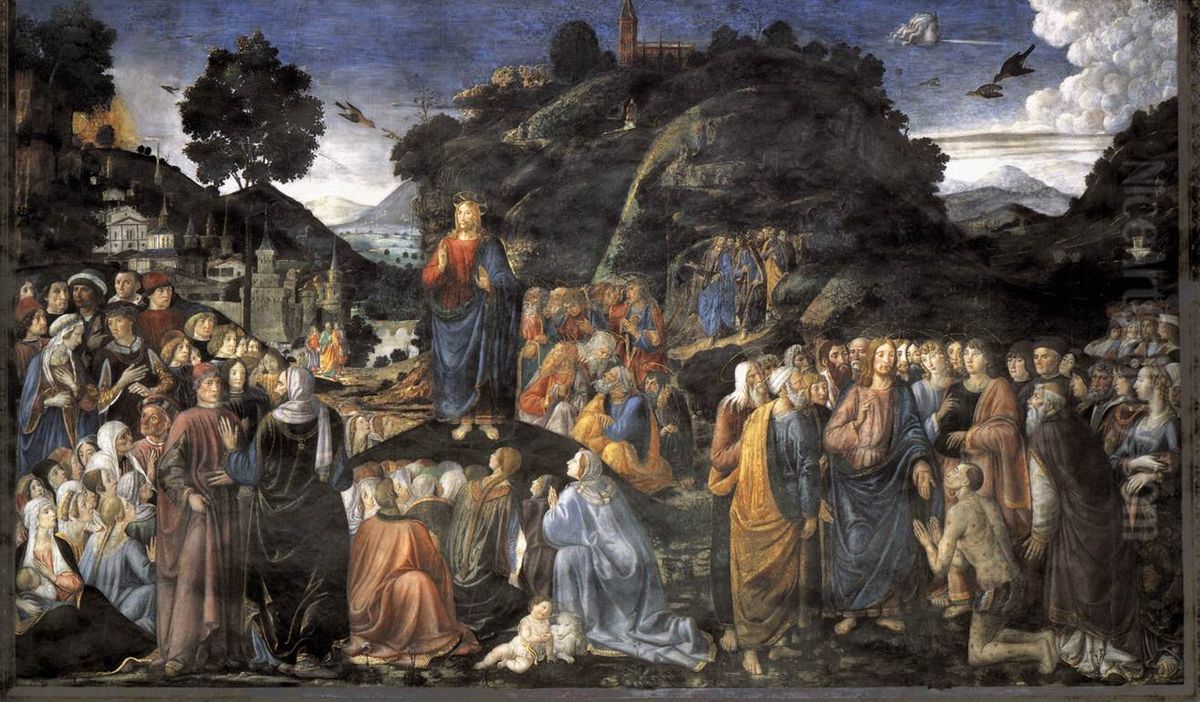 Sermon on the Mount Oil Painting by Cosimo Rosselli