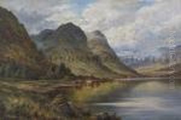 Loch Triochatan, Argyllshire Oil Painting by Henry Hillier Parker