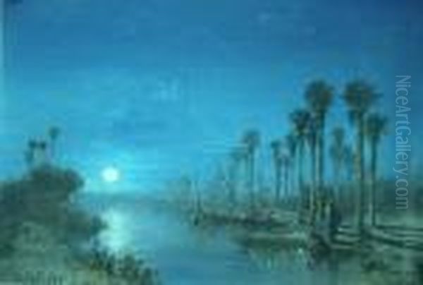Clair De Lune Oil Painting by Paul Pascal