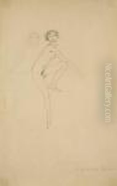 Mannlicher Akt Oil Painting by Jules Pascin