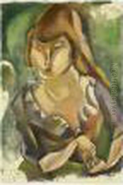 Suzanne Oil Painting by Jules Pascin