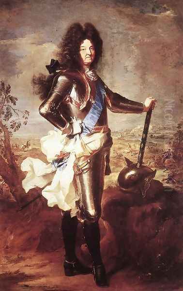 Portrait of Louis XIV 1694 Oil Painting by Hyacinthe Rigaud