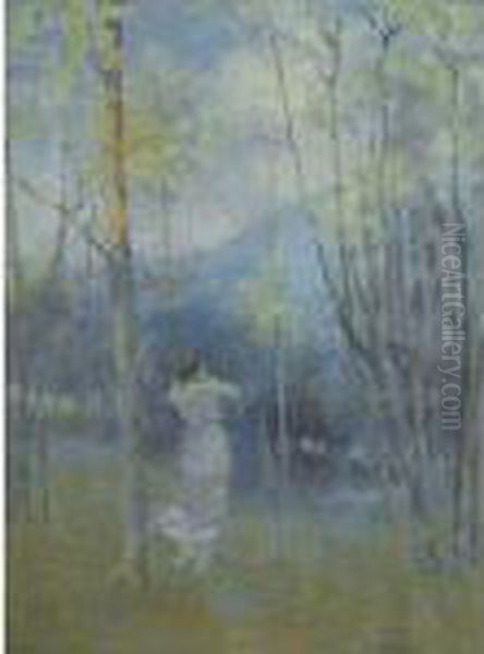 Spring In Moniaive Oil Painting by James Paterson