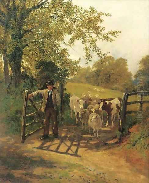 Pastures new Oil Painting by Arthur Walker Redgate