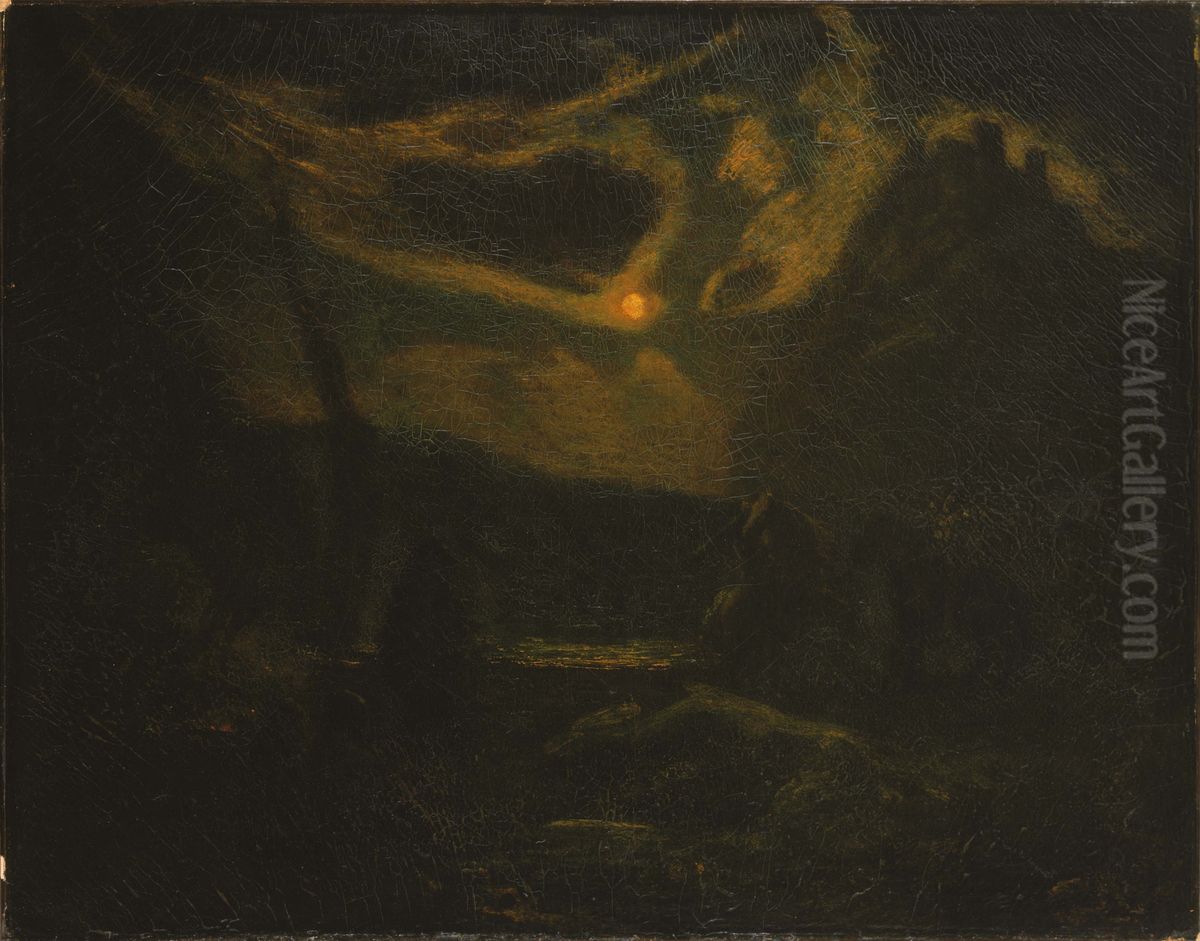 Macbeth and the Witches Oil Painting by Albert Pinkham Ryder