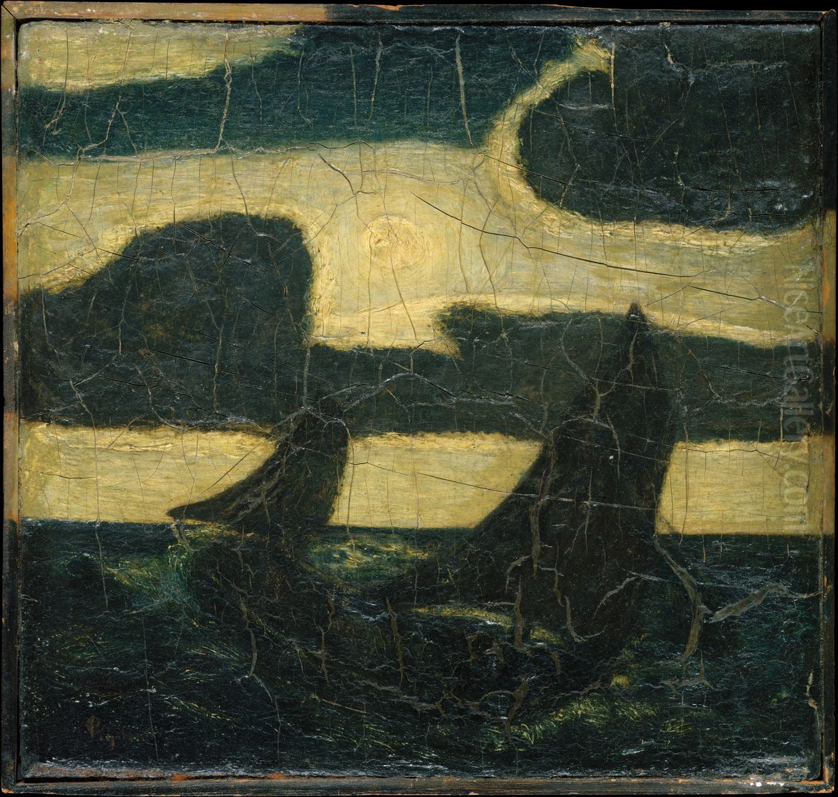 Moonlight Marine Oil Painting by Albert Pinkham Ryder