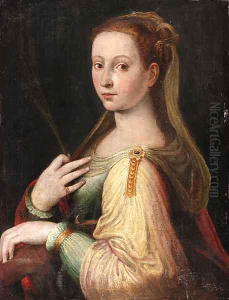 Saint Catherine of Alexandria Oil Painting by Francesco de' Rossi