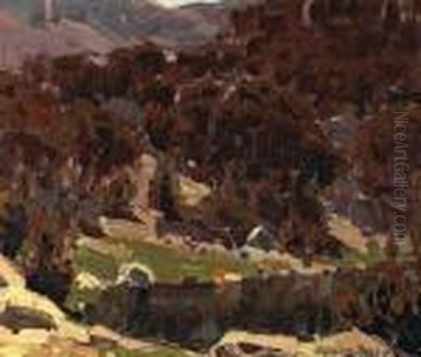 Sierra Lake Oil Painting by Edgar Alwin Payne