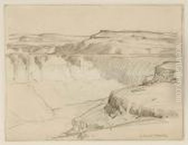 Arizona Canyon Oil Painting by Edgar Alwin Payne