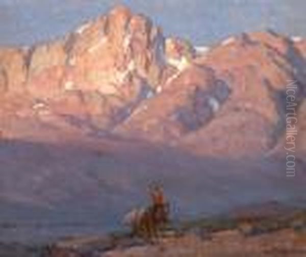 Headin' For High Country Oil Painting by Edgar Alwin Payne