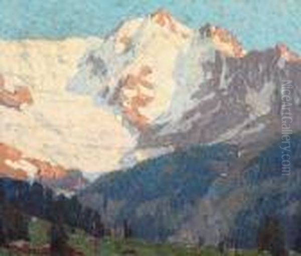 Alpine Glaciers Oil Painting by Edgar Alwin Payne