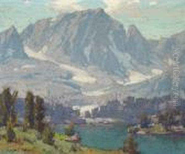 A High Sierra Lake Oil Painting by Edgar Alwin Payne