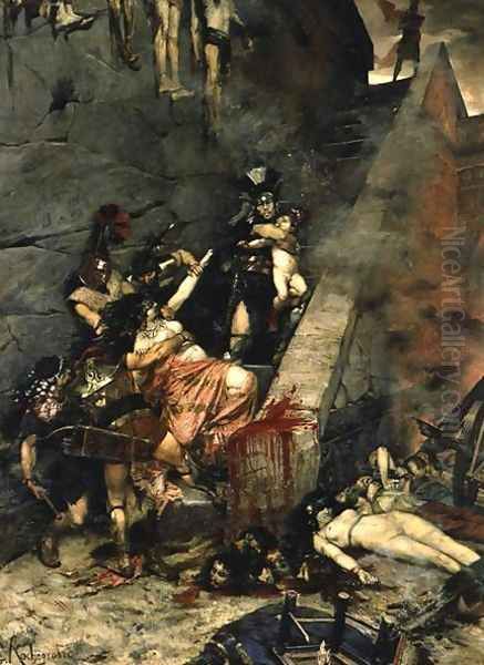 Andromache, 1883 Oil Painting by Georges Antoine Rochegrosse
