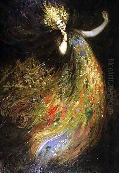 Frontispiece to Pelleas and Melisande, by Claude Debussy 1862-1918 and Maurice Maeterlinck 1862-1949 2 Oil Painting by Georges Antoine Rochegrosse