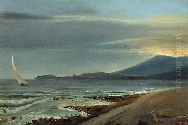 Seascape Oil Painting by Theodore Rousseau