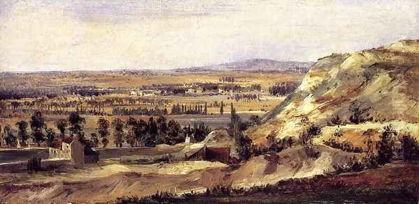 Panoramic Landscape I Oil Painting by Theodore Rousseau