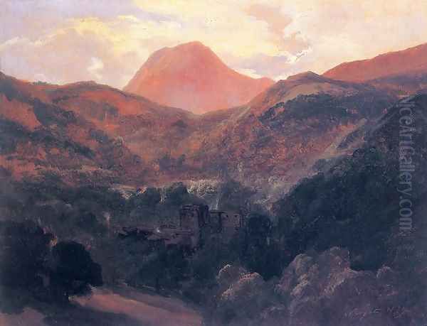 View of the Puy de Dome and Royat Oil Painting by Theodore Rousseau