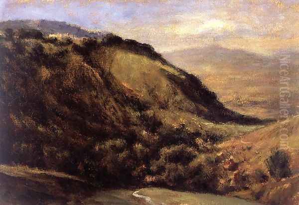 Valley in the Auvergne Oil Painting by Theodore Rousseau