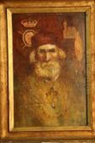 Portrait En Buste D'un Pop Oil Painting by Leonce Pelletier