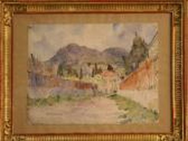 Paysage Nicois Oil Painting by Leonce Pelletier