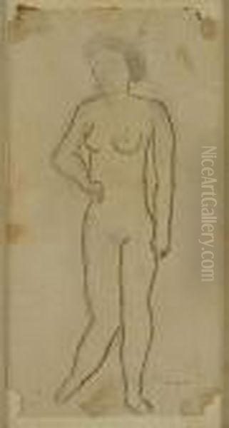 Naakt. Nu Oil Painting by Constant Permeke