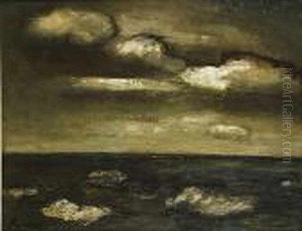 Zeegezicht.
Marine Oil Painting by Constant Permeke