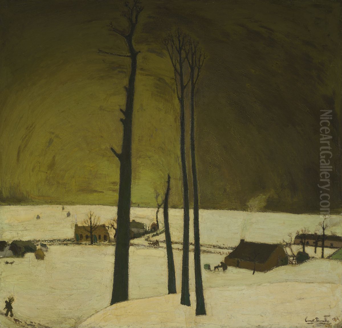 Winterlandschap Oil Painting by Constant Permeke