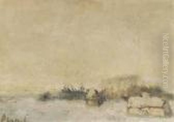 A Landscape With Farmhouses Oil Painting by Constant Permeke