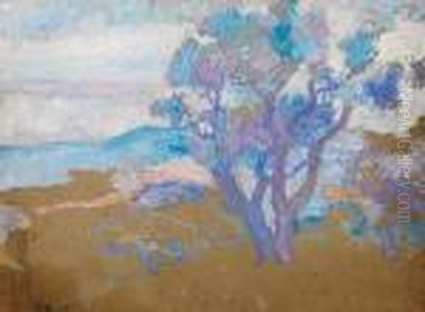 Paysage Du Midi Oil Painting by Jean Misceslas Peske