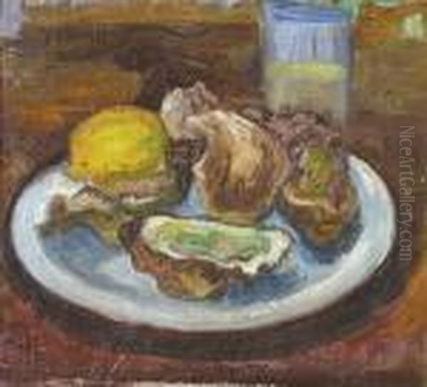 Plateau Des Huitres Oil Painting by Jean Misceslas Peske