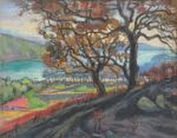 Paysage De Saint Cler Oil Painting by Jean Misceslas Peske