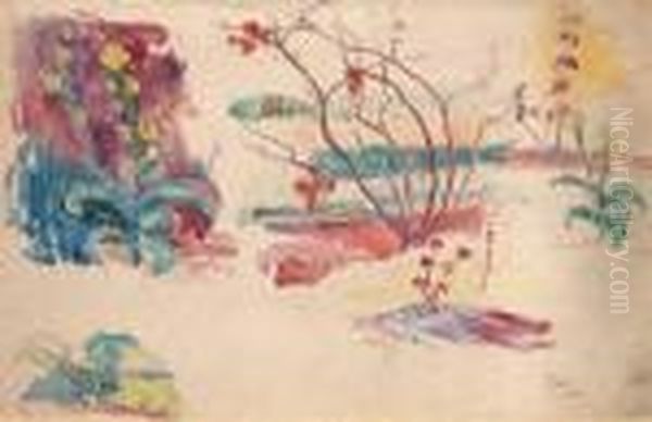 Paysage Oil Painting by Jean Misceslas Peske