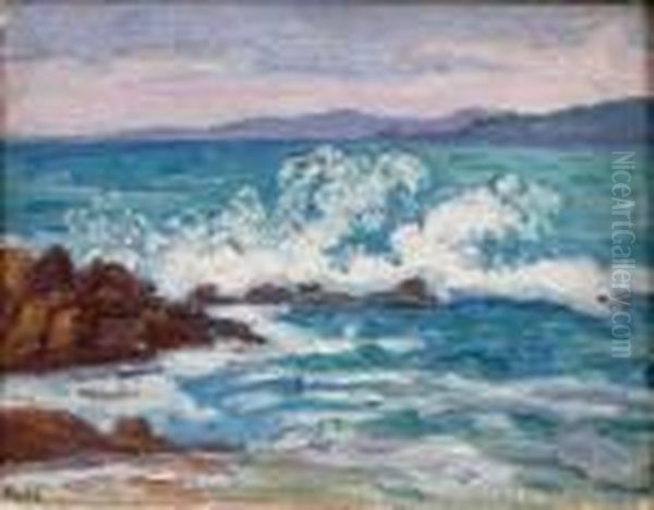 Marine Oil Painting by Jean Misceslas Peske