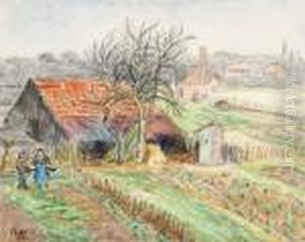 Paysage Anime Oil Painting by Jean Misceslas Peske