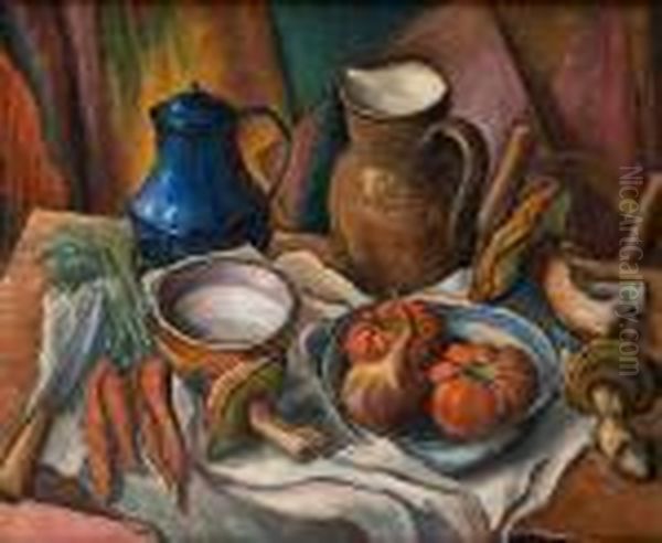 Martwa Natura Oil Painting by Jean Misceslas Peske