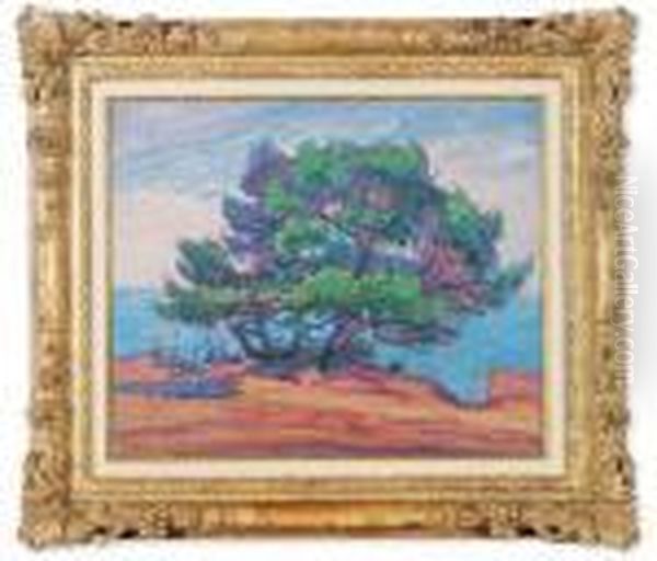 La Faviere, Var Oil Painting by Jean Misceslas Peske