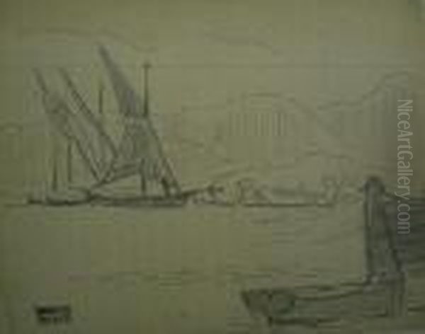 Pecheurs Du Lavandou Oil Painting by Jean Misceslas Peske