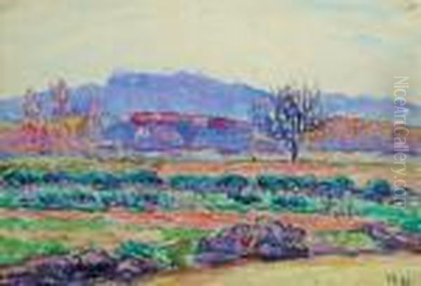 Paysage Provencal Oil Painting by Jean Misceslas Peske