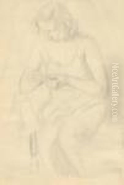 Femme De L'artiste Oil Painting by Jean Misceslas Peske