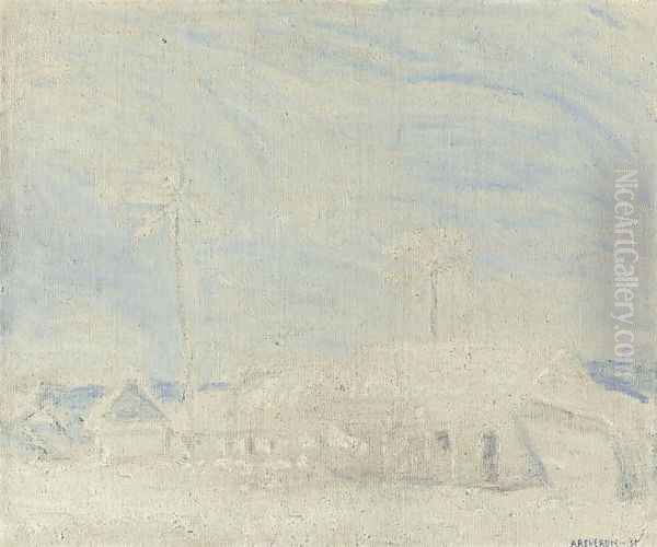 Paisaje de Macuto Oil Painting by Armando Julio Reveron