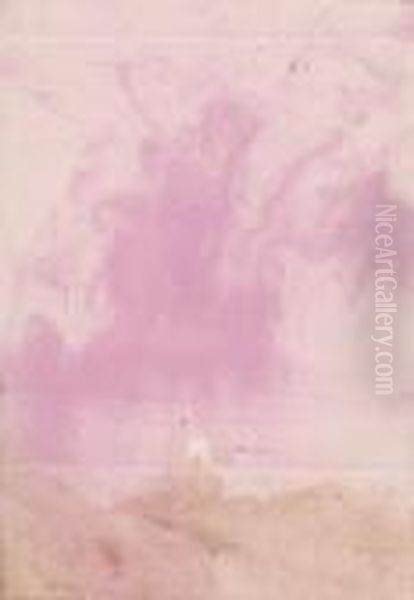 Composition A La Forme Rose Oil Painting by Henri Pfeiffer