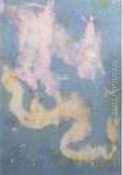 Composition Surrealiste Oil Painting by Henri Pfeiffer