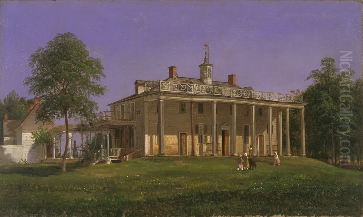 View of Mount Vernon Oil Painting by Ferdinand Richardt