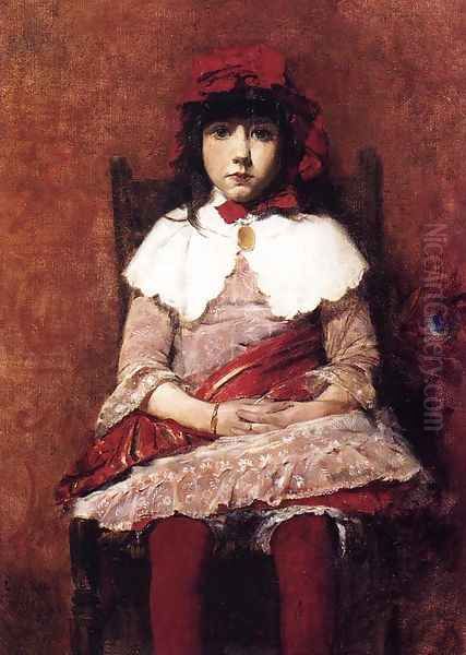 The Peacock Feather Oil Painting by Louis Ritter