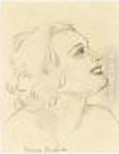 Tete De Femme Oil Painting by Francis Picabia