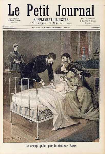 The Croup Cured by Doctor Roux, illustration from Le Petit Journal, 24th September 1894 Oil Painting by Lionel Noel Royer