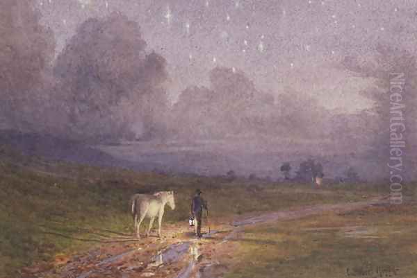 Langdale The Lake District Oil Painting by Cuthbert Rigby